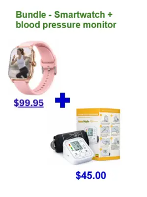Smart watch plus Blood Pressure monitor